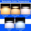 12 Pack 5/6 Inch 5CCT LED Recessed Downlight, Can Lights with Baffle Trim, Wet Rated, E26 Base, 10.5W=85W, CRI 90, Dimmable, Simple Retrofit Installation, Energy Star & ETL Listed